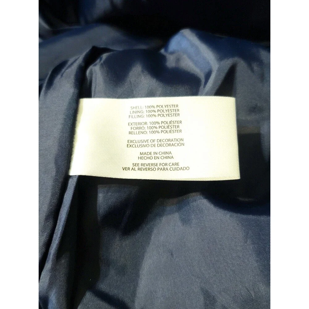 Banana Republic Men's XXL Bomber Flight Jacket Moisture Resistant Logo Zip Blue